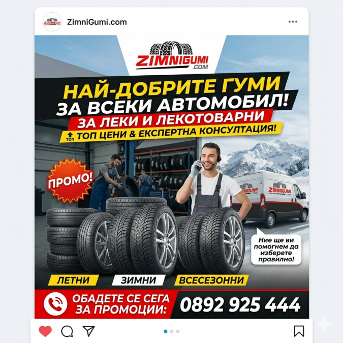 Търсиш качествени гуми на топ цени с бърза доставка